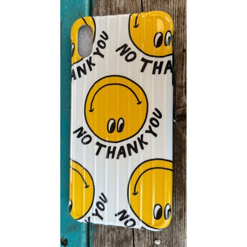 Smiley Face Emoji Logo. No Thank You  IPhone XS Max Case